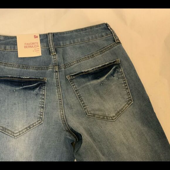 New so favorite Bermuda low rise 9” inseam shorts jeans size 3 - Picture 4 of 6